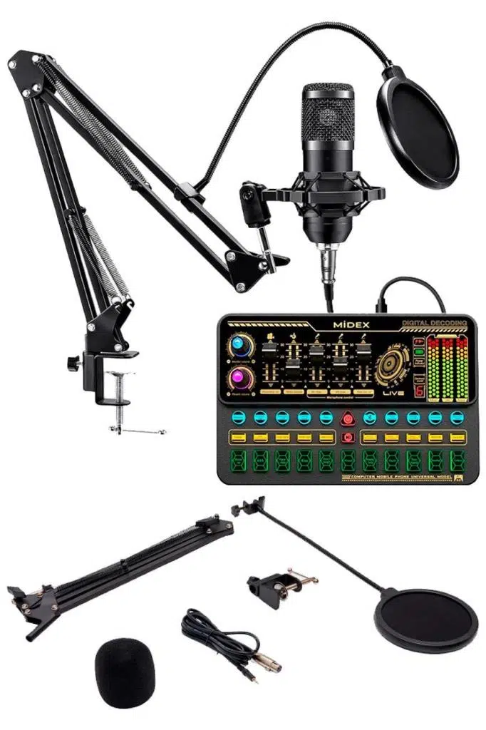 Lastvoice BM800 Live Platinium Set Efektli Ses Kartı Mikrofon Stand Kayıt Canlı Yayın Seti (PC ve Telefon) Lastvoice BM800 Live Platinium Set Efektli Ses Kartı Mikrofon Stand Kayıt Canlı Yayın Seti (PC ve Telefon)
