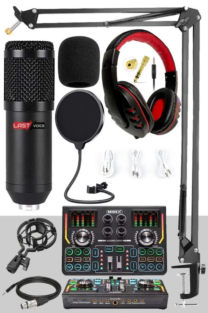 Lastvoice BM800 Titanium Set Efektli Ses Kartı Mikrofon Kulaklık Stand Kayıt Canlı Yayın (PC ve Telefon) Lastvoice BM800 Titanium Set Efektli Ses Kartı Mikrofon Kulaklık Stand Kayıt Canlı Yayın (PC ve Telefon)