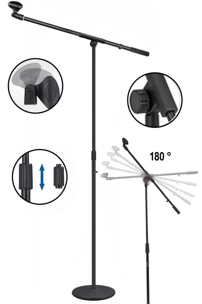 Lastvoice BMS-02 Hareketli Kol Döküm Tabanlı Boy Mikrofon Standı Sehpası Lastvoice BMS-02 Hareketli Kol Döküm Tabanlı Boy Mikrofon Standı Sehpası
