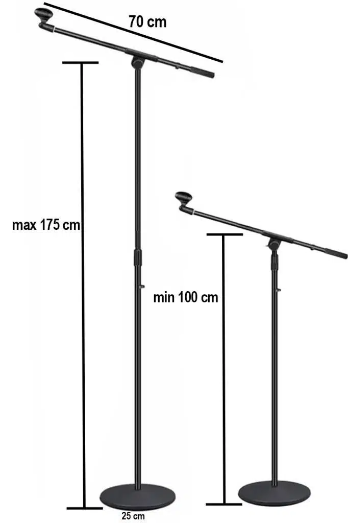 Lastvoice BMS-02 Hareketli Kol Döküm Tabanlı Boy Mikrofon Standı Sehpası Lastvoice BMS-02 Hareketli Kol Döküm Tabanlı Boy Mikrofon Standı Sehpası