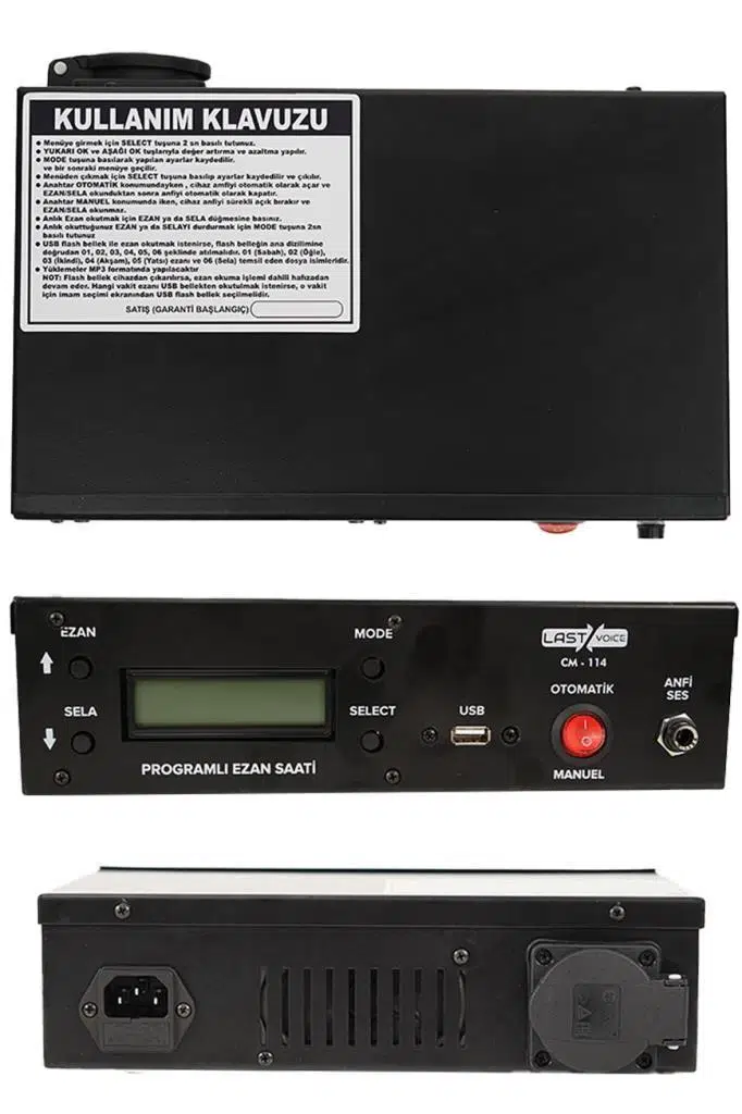 Lastvoice Cm-114 Ezanmatik Ezan Okuyan Cihaz ( Dahili Hoparlörlü )