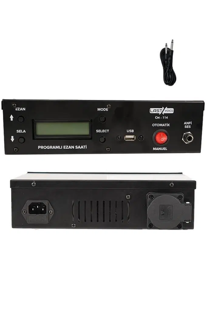 Lastvoice Cm-114 Ezanmatik Ezan Okuyan Cihaz ( Dahili Hoparlörlü ) Lastvoice Cm-114 Ezanmatik Ezan Okuyan Cihaz ( Dahili Hoparlörlü )