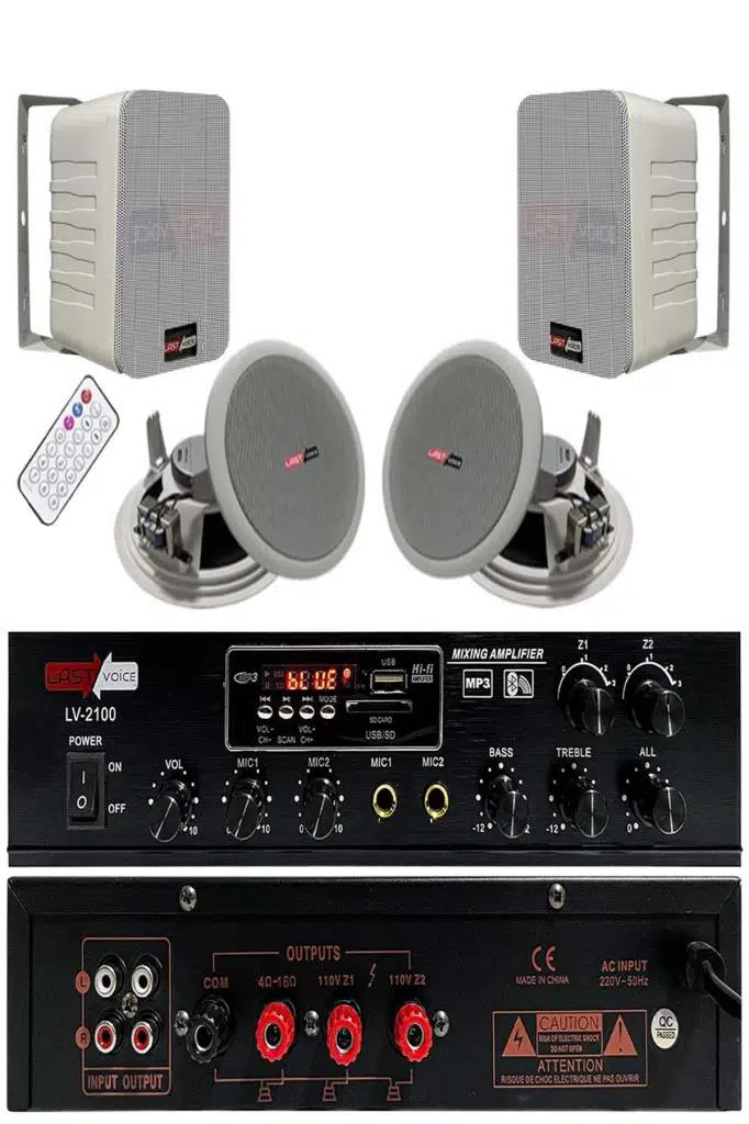 Lastvoice Double Paket-1 Anfili Duvar ve Tavan Hoparlör Seti Lastvoice Double Paket-1 Anfili Duvar ve Tavan Hoparlör Seti