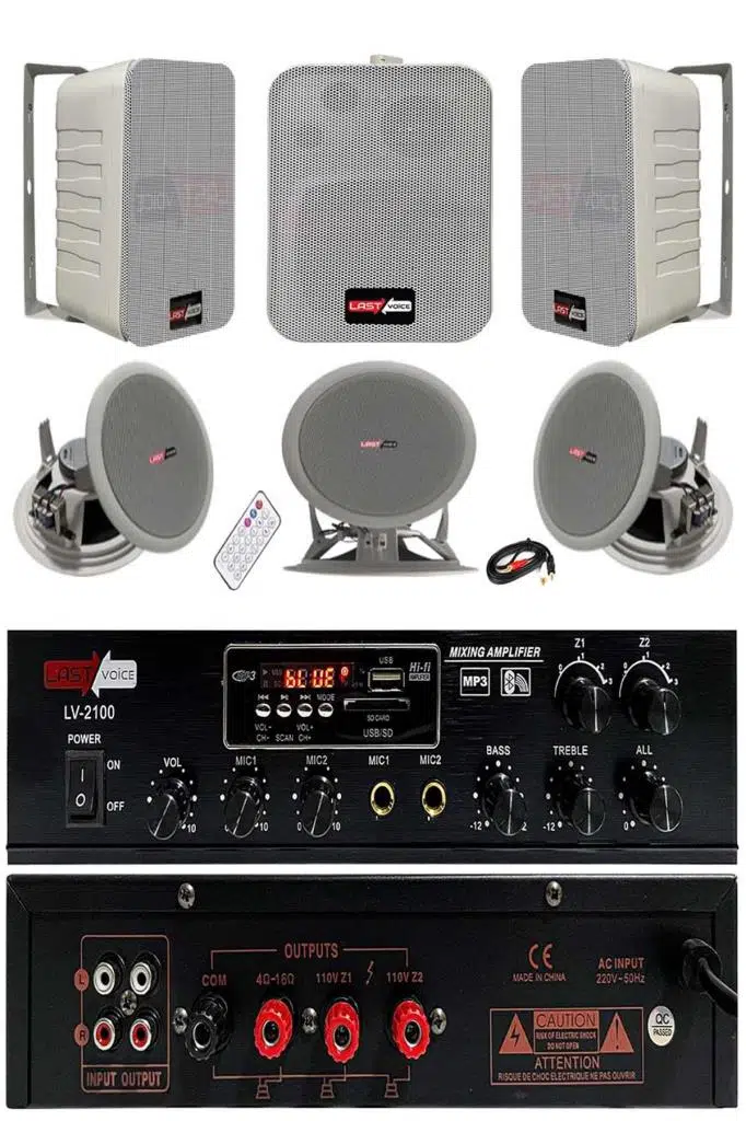 Lastvoice Double Paket-2 Anfili Duvar ve Tavan Hoparlör Seti Lastvoice Double Paket-2 Anfili Duvar ve Tavan Hoparlör Seti