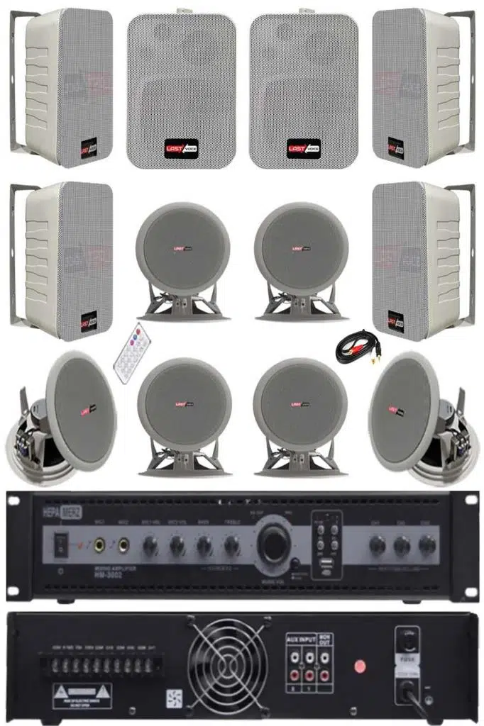 Lastvoice Double Paket-4 Anfili Duvar ve Tavan Hoparlör Seti Lastvoice Double Paket-4 Anfili Duvar ve Tavan Hoparlör Seti