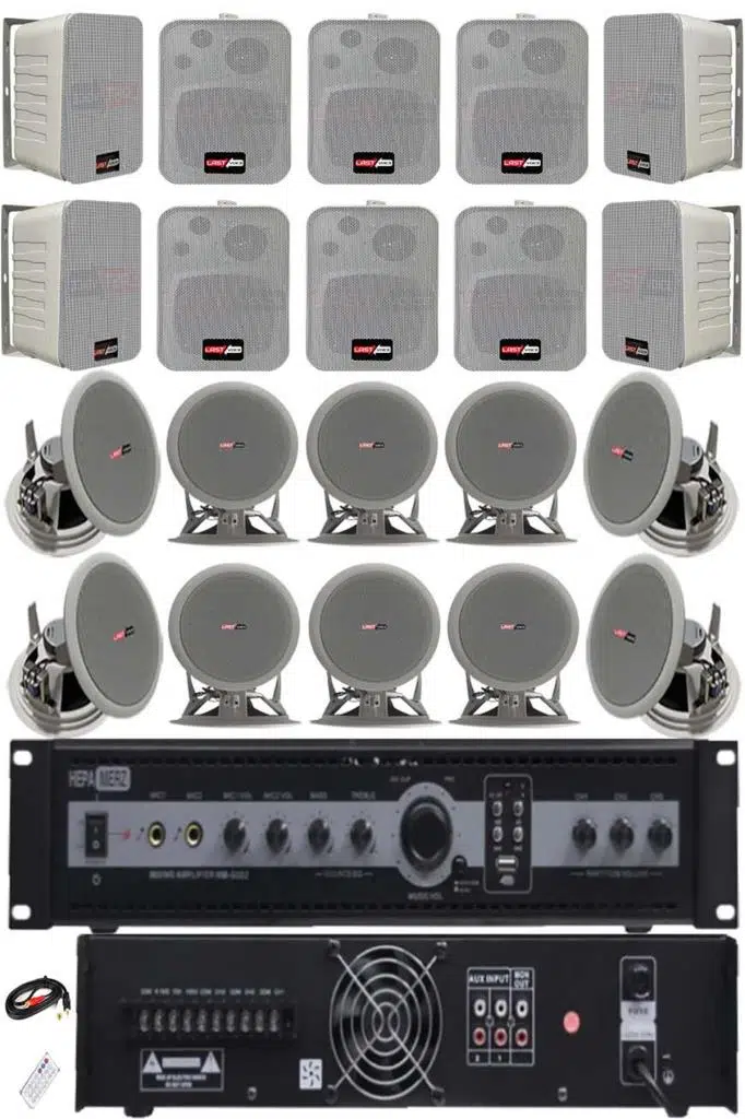 Lastvoice Double Paket-6 Anfili Duvar ve Tavan Hoparlör Seti Lastvoice Double Paket-6 Anfili Duvar ve Tavan Hoparlör Seti