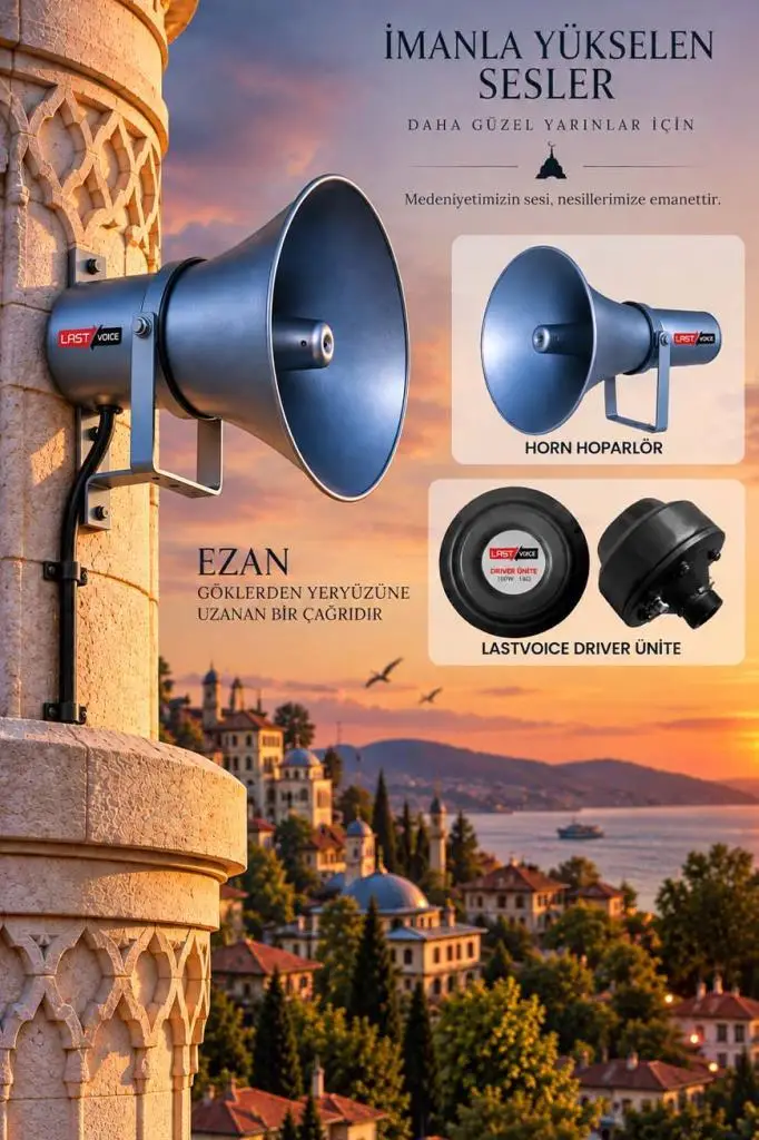 Lastvoice Driver-100H Hornlu Cami Ezan Hoparlörü 100 Watt 16 Ohm