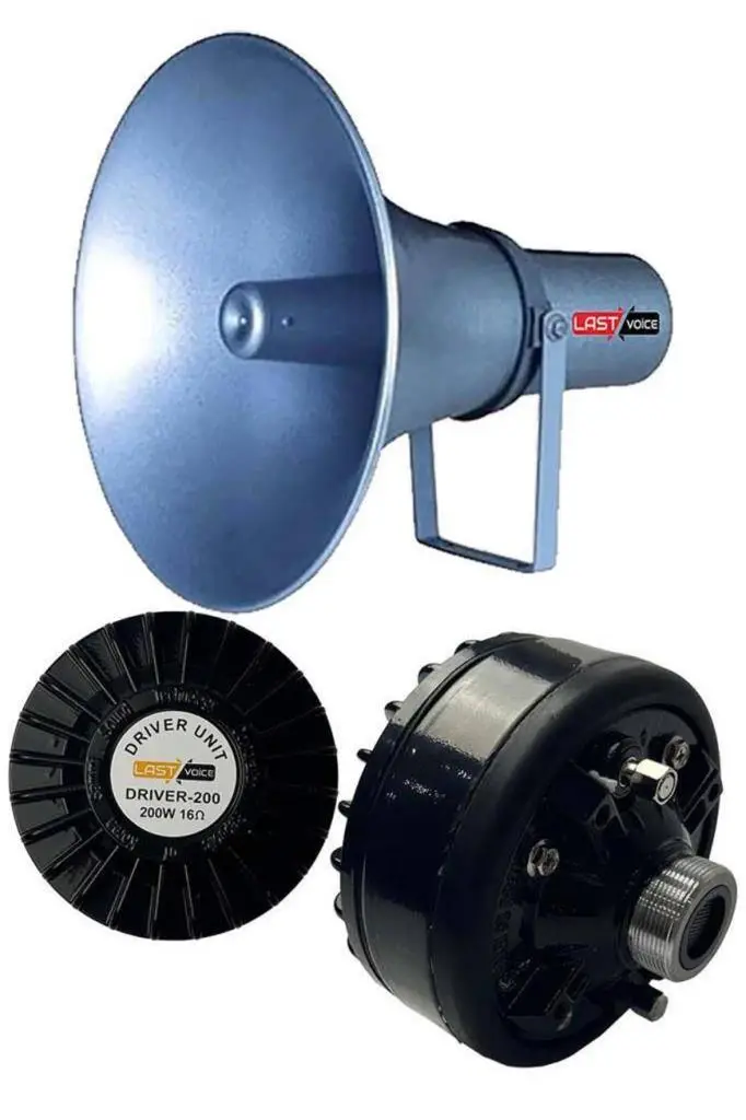 Lastvoice Driver-200H Hornlu Cami Ünit Ezan Minare Hoparlörü 200 Watt 16 Ohm