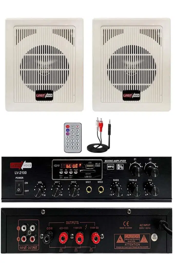 Lastvoice Eko Paket-1 Anfi ve Duvar Hoparlör Ses Sistemi Paketi Lastvoice Eko Paket-1 Anfi ve Duvar Hoparlör Ses Sistemi Paketi