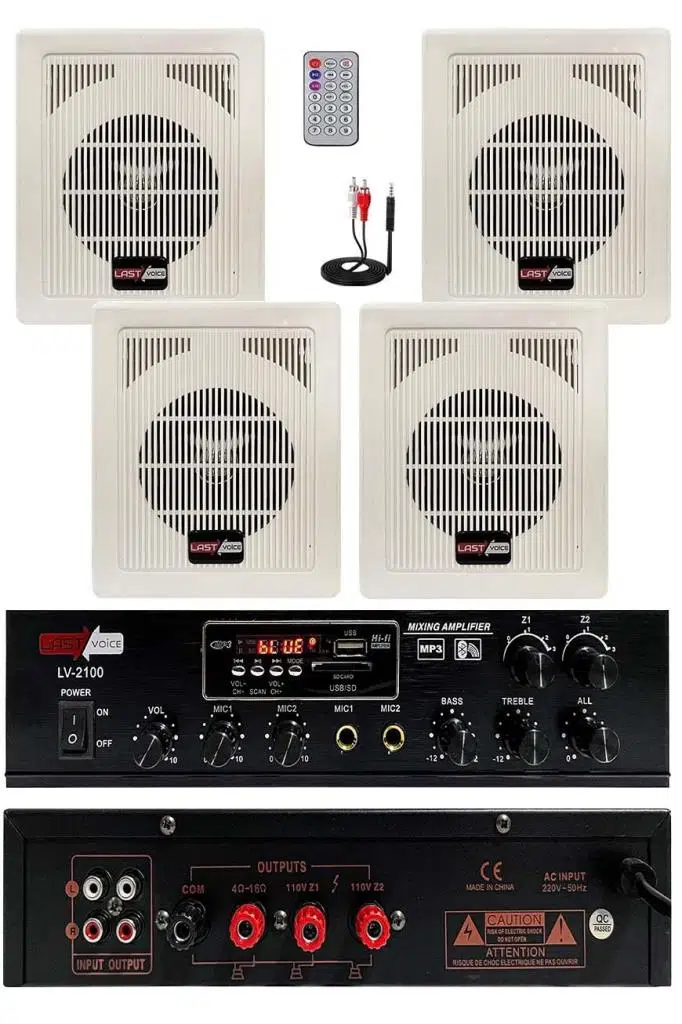 Lastvoice Eko Paket-2 Anfi ve Duvar Tipi Hoparlör Ses Sistemi Paketi Lastvoice Eko Paket-2 Anfi ve Duvar Tipi Hoparlör Ses Sistemi Paketi