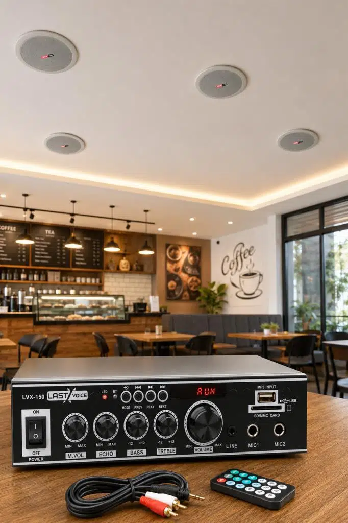 Lastvoice Ekonomi Ceiling Paket-4 Anfi ve Tavan Hoparlörü Seti Lastvoice Ekonomi Ceiling Paket-4 Anfi ve Tavan Hoparlörü Seti