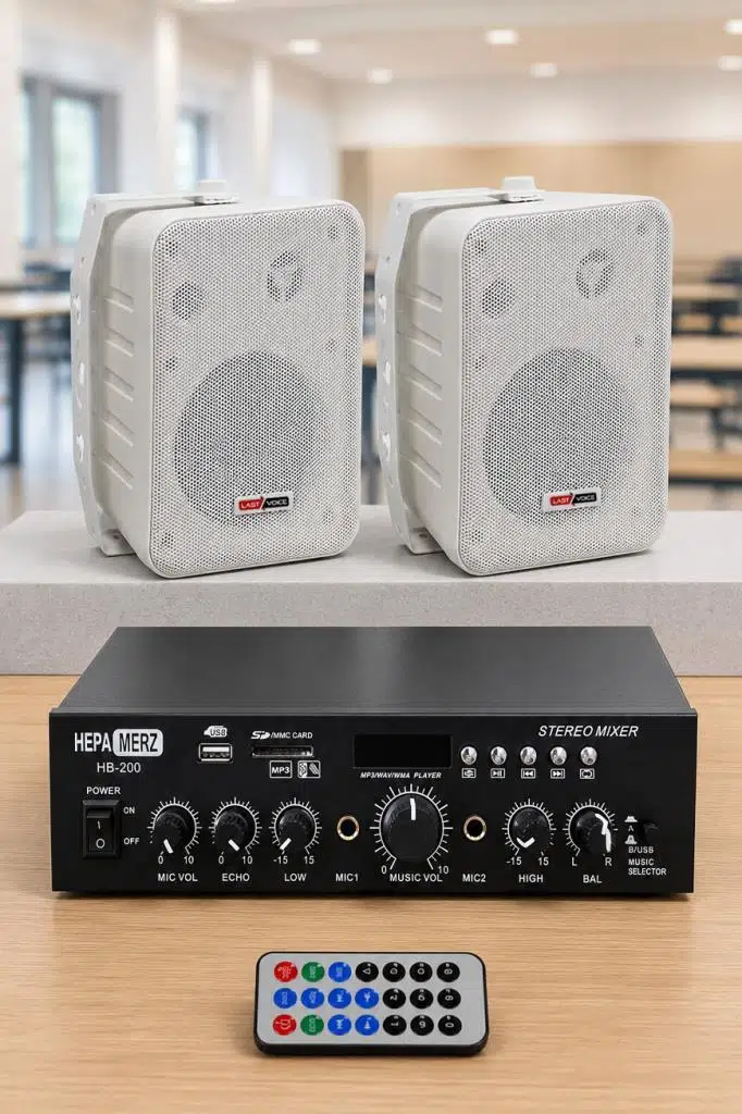 Lastvoice Ekonomi Wall Paket-2W Anfi ve Duvar Hoparlörü Seti (1 ANFİ + 2 HOPARLÖR) Lastvoice Ekonomi Wall Paket-2W Anfi ve Duvar Hoparlörü Seti (1 ANFİ + 2 HOPARLÖR)