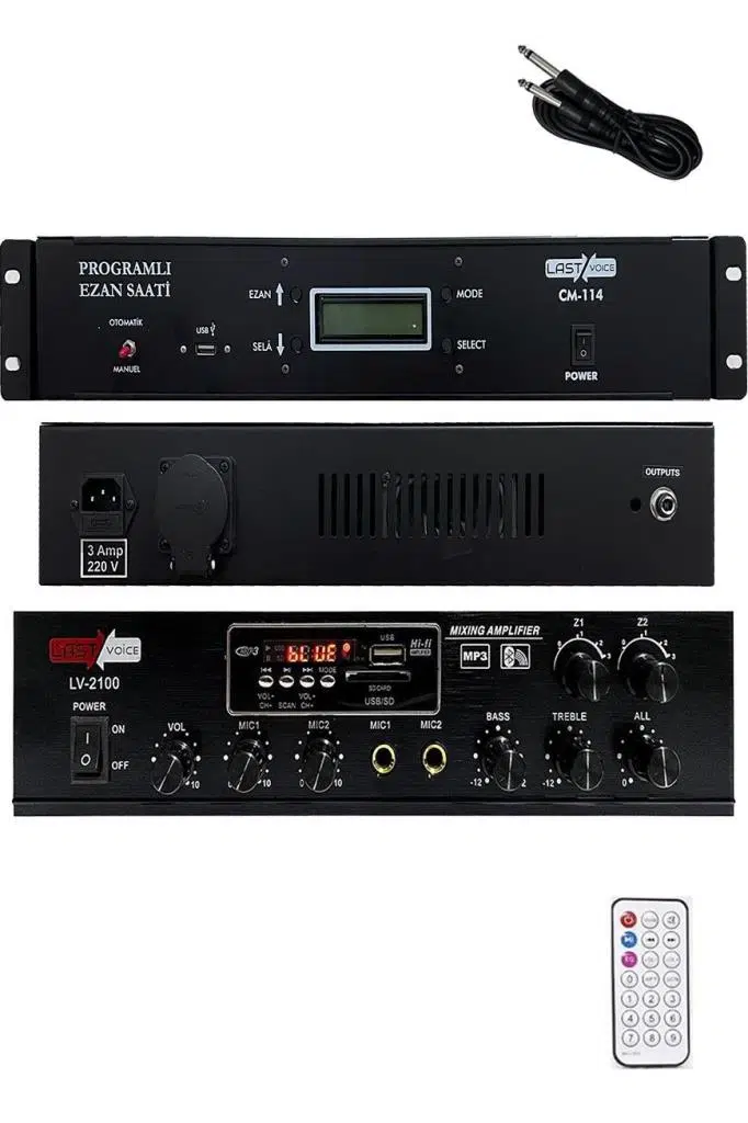 Lastvoice Ekonomik Set-1 Ezanmatik ve 100W Anfi Lastvoice Ekonomik Set-1 Ezanmatik ve 100W Anfi