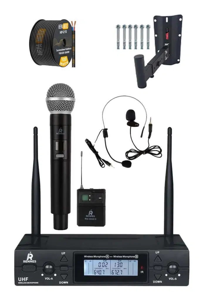 Lastvoice Elit Plus Paket-1 Profesyonel Ses Sistemi Mikser Amfi Hoparlör Mikrofon