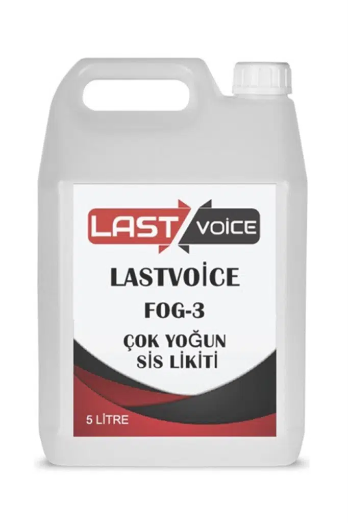 Lastvoice Fog-3 Çok Yoğun Sis Makinesi Likiti Sıvısı 5 Litre Lastvoice Fog-3 Çok Yoğun Sis Makinesi Likiti Sıvısı 5 Litre