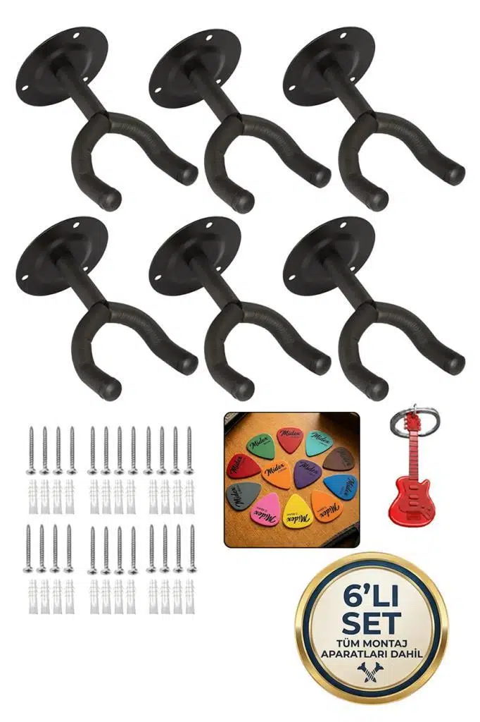 Lastvoice Gds-333 (6X) Gitar Duvar Askısı Standı Aparatı (6'lı Paket) Lastvoice Gds-333 (6X) Gitar Duvar Askısı Standı Aparatı (6'lı Paket)