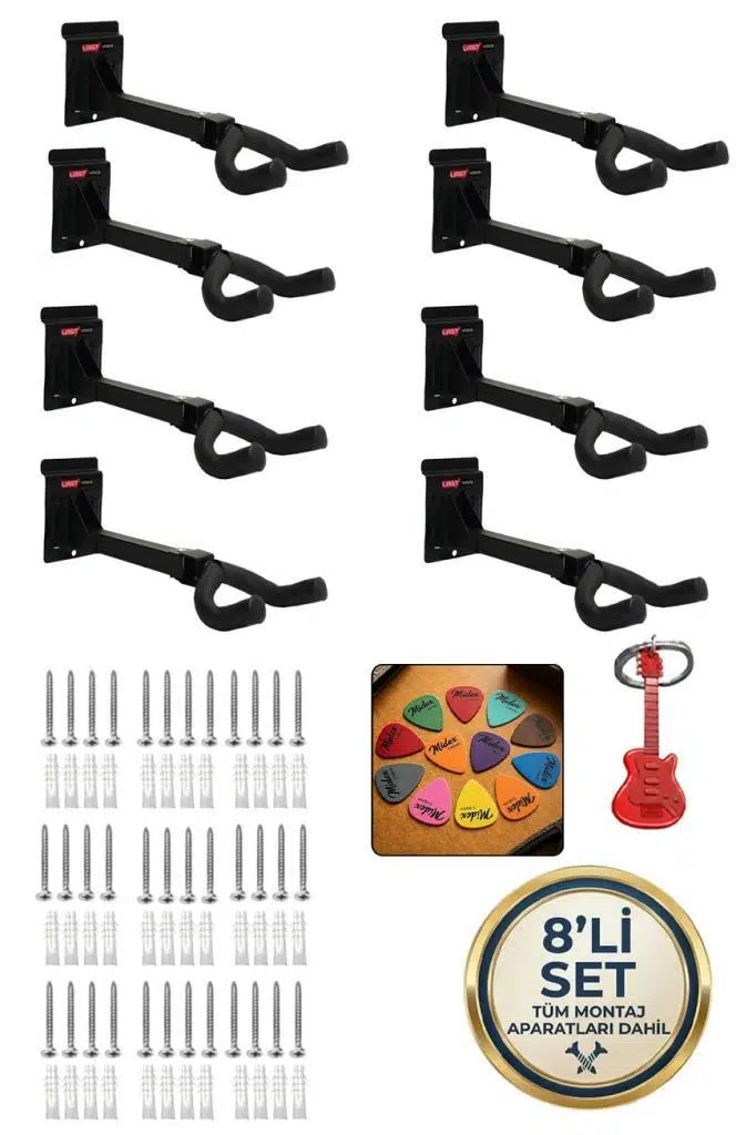 Lastvoice Gds-444(8X) Gitar Duvar Askısı Standı Aparatı (8'Li Paket)