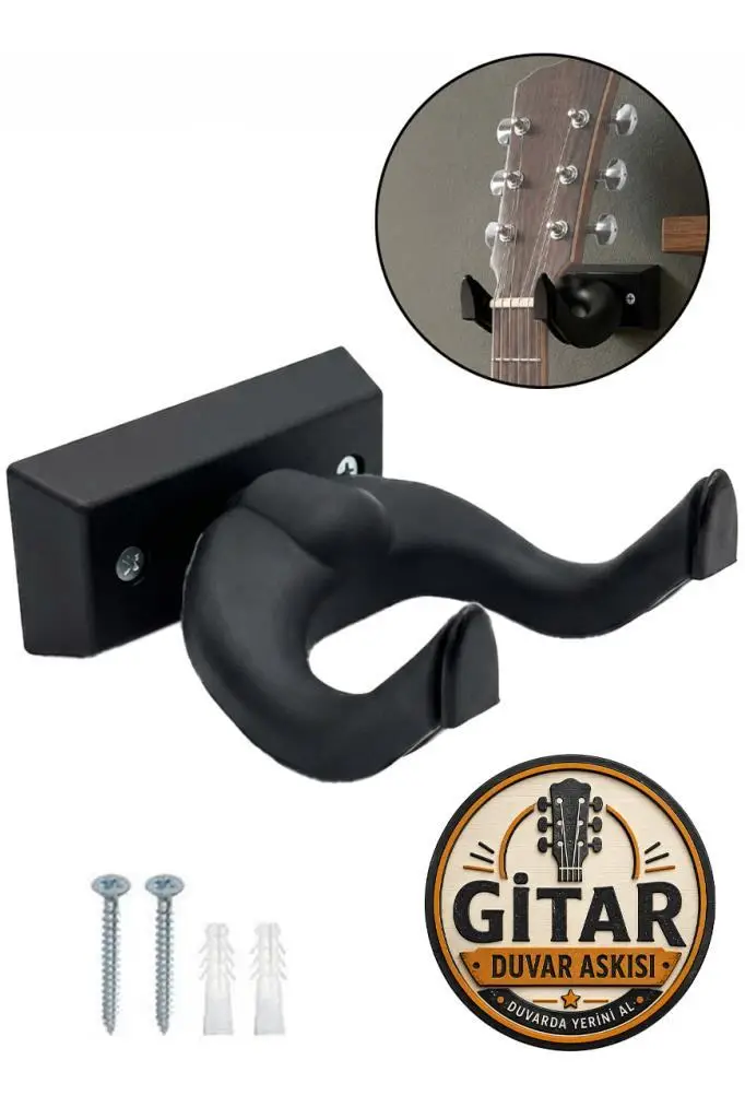 Lastvoice GDS-666BK Kaliteli Gitar Duvar Askısı Standı Aparatı Siyah