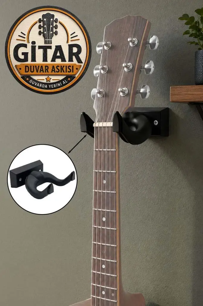 Lastvoice GDS-666BK Kaliteli Gitar Duvar Askısı Standı Aparatı Siyah