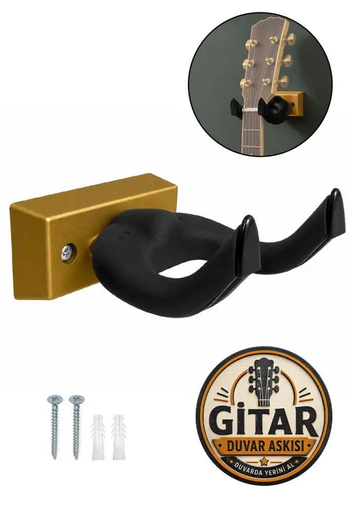 Lastvoice GDS-666GLD Kaliteli Gitar Duvar Askısı Standı Aparatı Altın