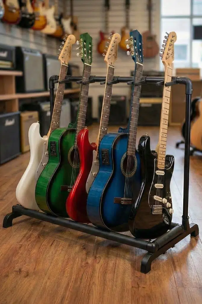 Lastvoice GR-550 Profesyonel 5'li (Beşli) Çoklu Gitar Standı Sehpası Lastvoice GR-550 Profesyonel 5'li (Beşli) Çoklu Gitar Standı Sehpası