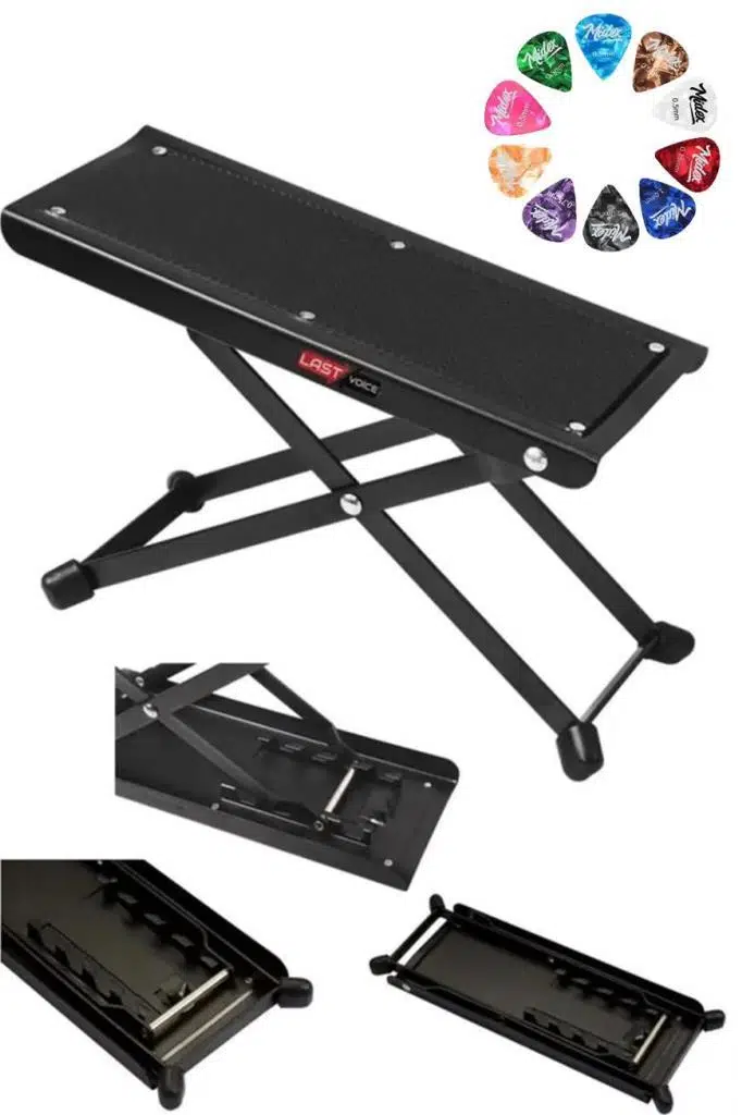 Lastvoice GS-03 Gitar Ayaklığı Ayak Sehpası 5 Kademe Pena Hediye (Metal Sağlam Ayaklar)