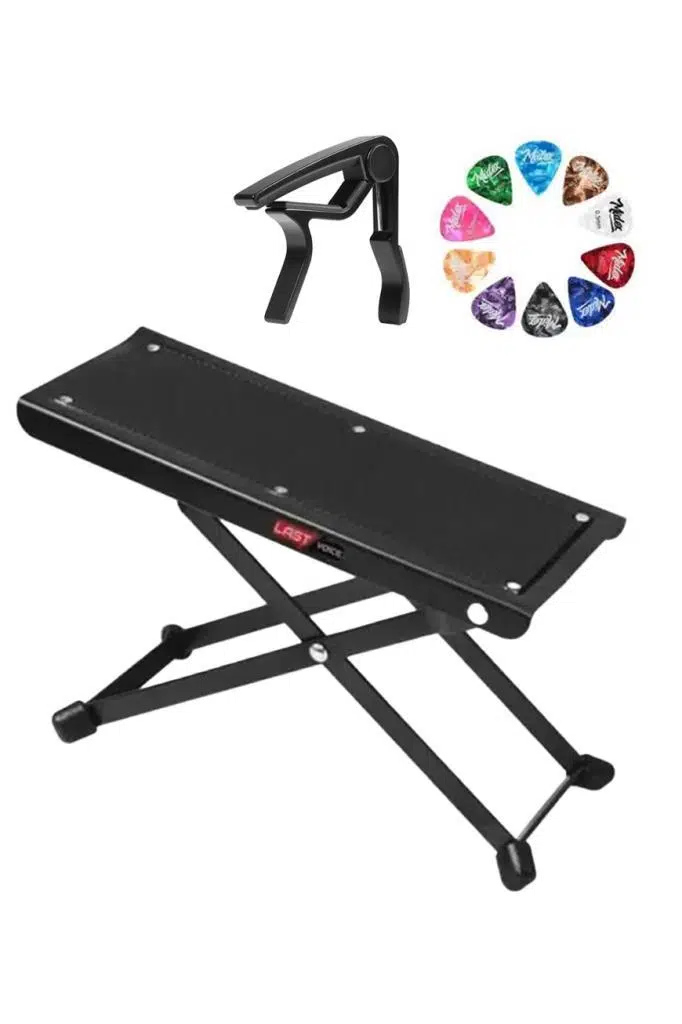 Lastvoice GS-03S-PAK Gitaristler için Ayak Sehpası Aksesuar Seti