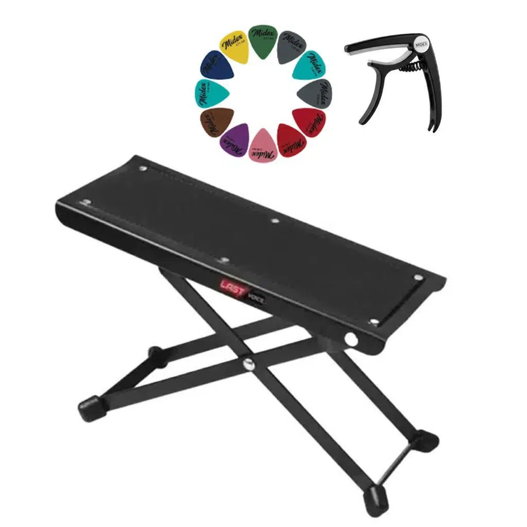 Lastvoice GS-03S-PAK Gitaristler için Ayak Sehpası Aksesuar Seti