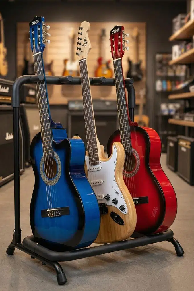 Lastvoice Gtr-03 Mağaza Tipi 3`lü (Üçlü) Gitar Standı Sehpası