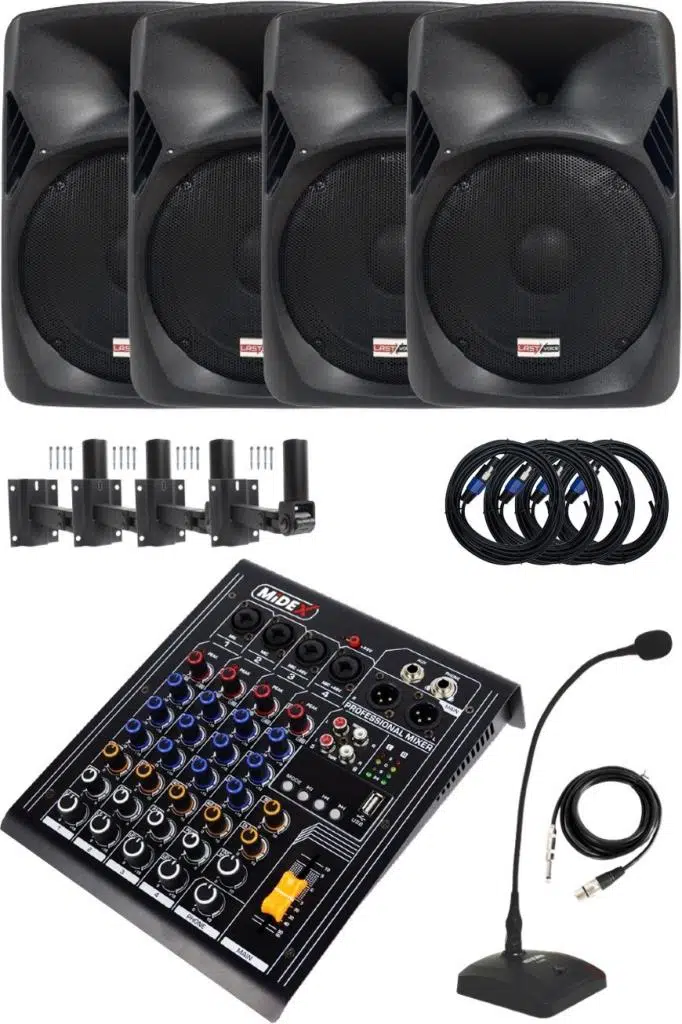 Lastvoice Hall Paket-4 Ses Sistemi Mixer Hoparlör Paketi (Kapalı Alan toplantıları İçin) Lastvoice Hall Paket-4 Ses Sistemi Mixer Hoparlör Paketi (Kapalı Alan toplantıları İçin)