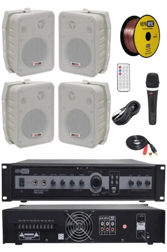 Lastvoice High Voice Paket-1 Bölgeli Anfi ve Duvar Hoparlör Ses Anons Sistemi Seti Lastvoice High Voice Paket-1 Bölgeli Anfi ve Duvar Hoparlör Ses Anons Sistemi Seti