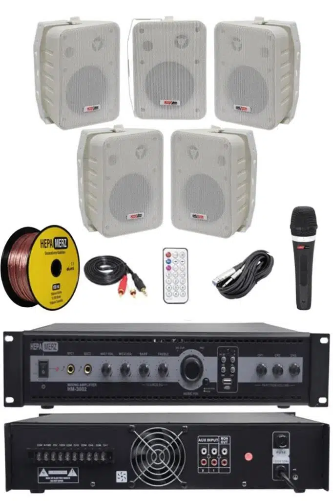 Lastvoice High Voice Paket-2 Bölgeli Anfi ve Duvar Hoparlör Ses Anons Sistemi Seti Lastvoice High Voice Paket-2 Bölgeli Anfi ve Duvar Hoparlör Ses Anons Sistemi Seti