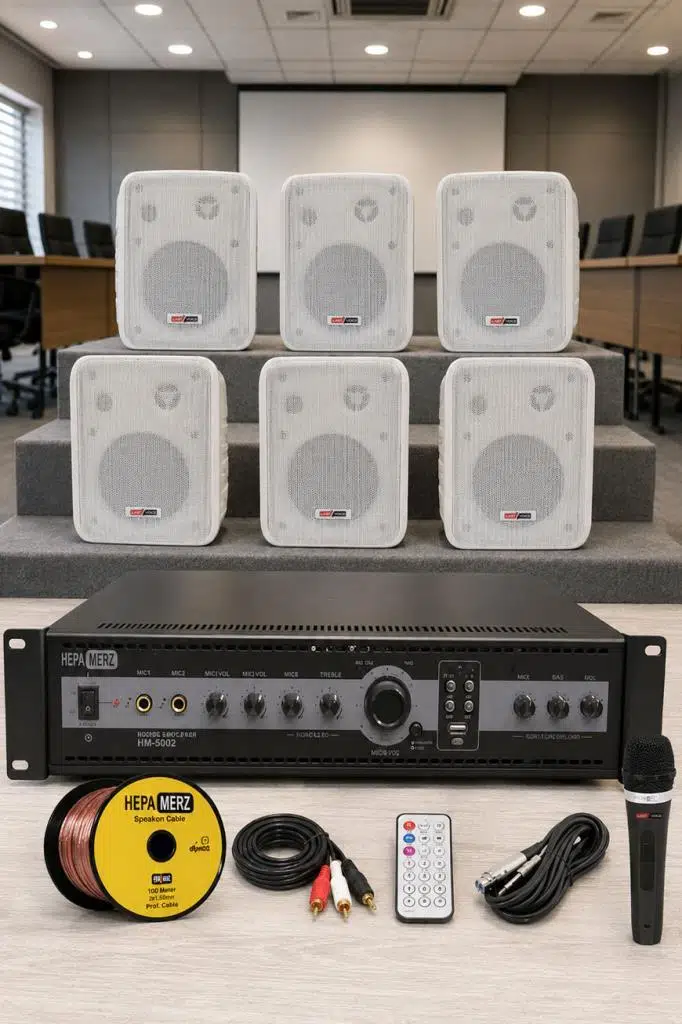 Lastvoice High Voice Paket-3 Bölgeli Anfi ve Duvar Hoparlör Ses Anons Sistemi Seti Lastvoice High Voice Paket-3 Bölgeli Anfi ve Duvar Hoparlör Ses Anons Sistemi Seti