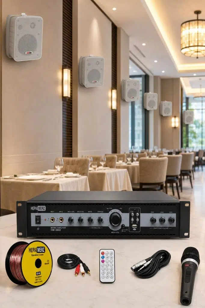 Lastvoice High Voice Paket-3 Bölgeli Anfi ve Duvar Hoparlör Ses Anons Sistemi Seti Lastvoice High Voice Paket-3 Bölgeli Anfi ve Duvar Hoparlör Ses Anons Sistemi Seti