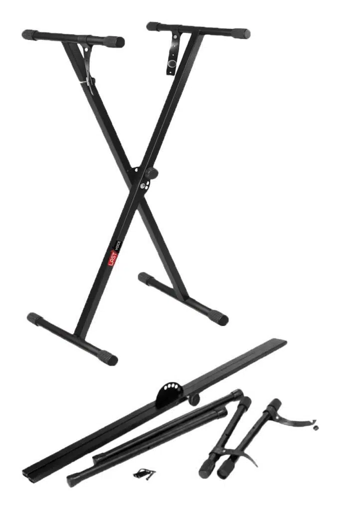 Lastvoice KS-01D Portatif Org Standı Kademeli Org Sehpası Sabitleme Kayışlı