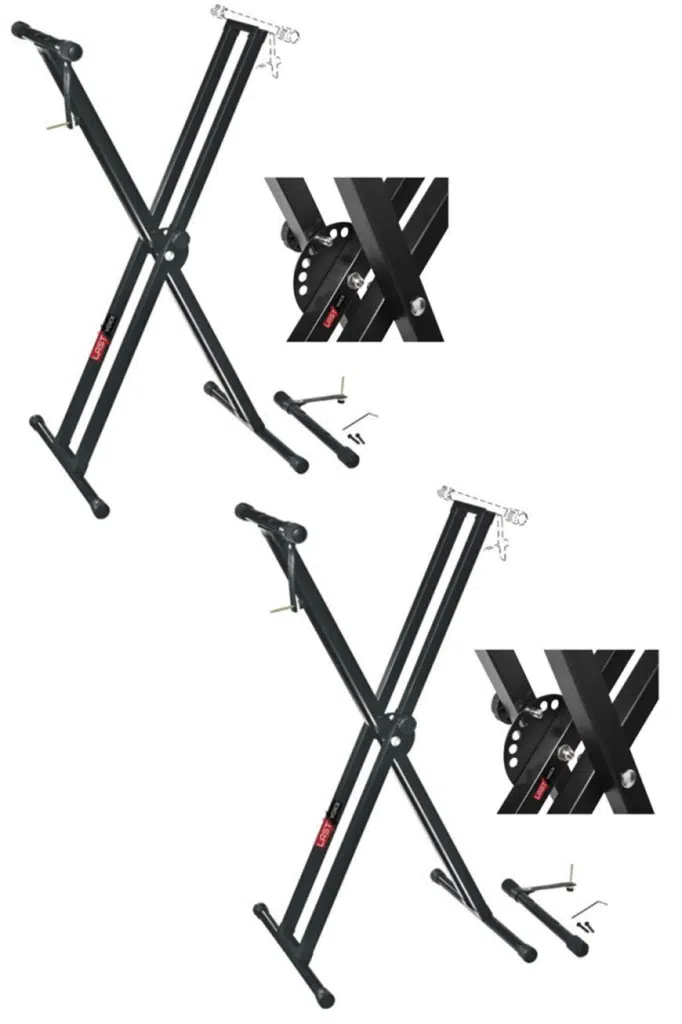 Lastvoice Ks-04DX 2Lİ SET Çift Profilli 7 Kademeli Üst Segmen Org Sehpası Standı Ayağı (Sabitleme Kayışlı) Lastvoice Ks-04DX 2Lİ SET Çift Profilli 7 Kademeli Üst Segmen Org Sehpası Standı Ayağı (Sabitleme Kayışlı)