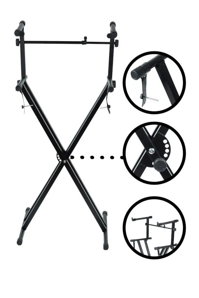 Lastvoice KS-04K Çift Profilli 2 Katlı Org Sehpası Standı Ayağı Lastvoice KS-04K Çift Profilli 2 Katlı Org Sehpası Standı Ayağı