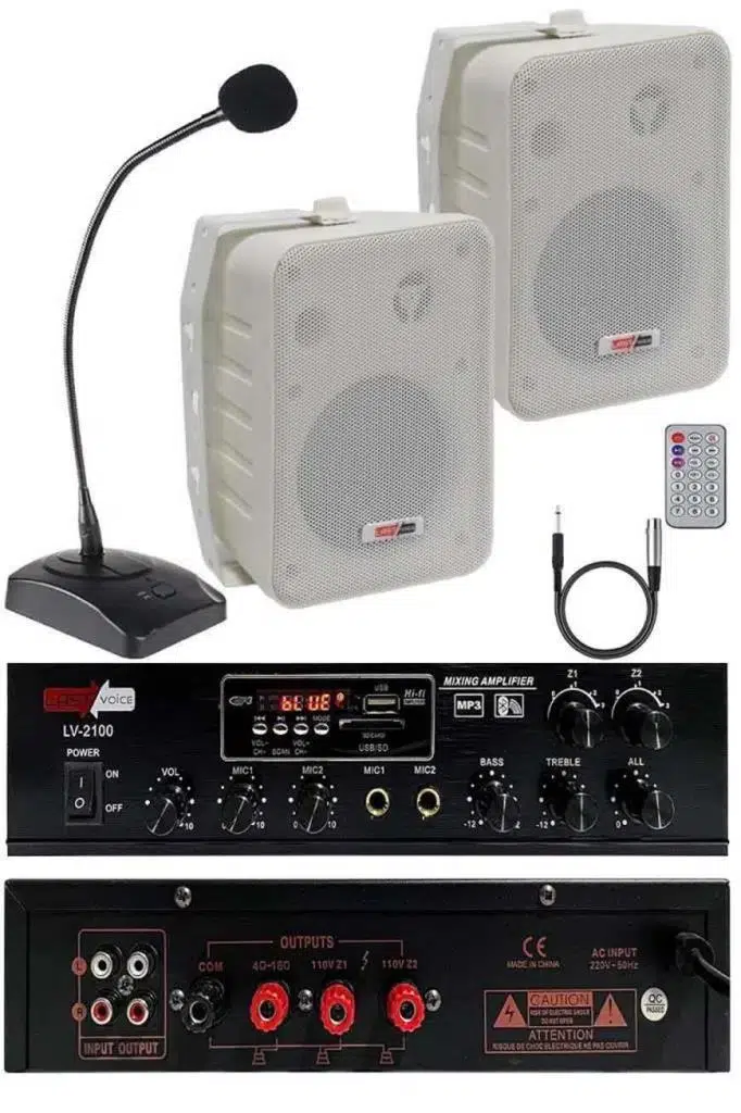 Lastvoice Large Paket-1 Hoparlör ve Anfi Anons Ses Sistemi Seti Lastvoice Large Paket-1 Hoparlör ve Anfi Anons Ses Sistemi Seti