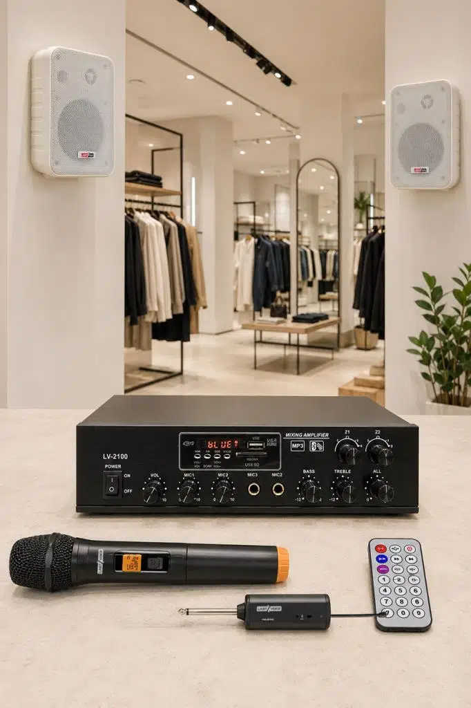 Lastvoice Large Plus Paket-1 Hoparlör ve Anfi Anons Ses Sistemi Seti Lastvoice Large Plus Paket-1 Hoparlör ve Anfi Anons Ses Sistemi Seti
