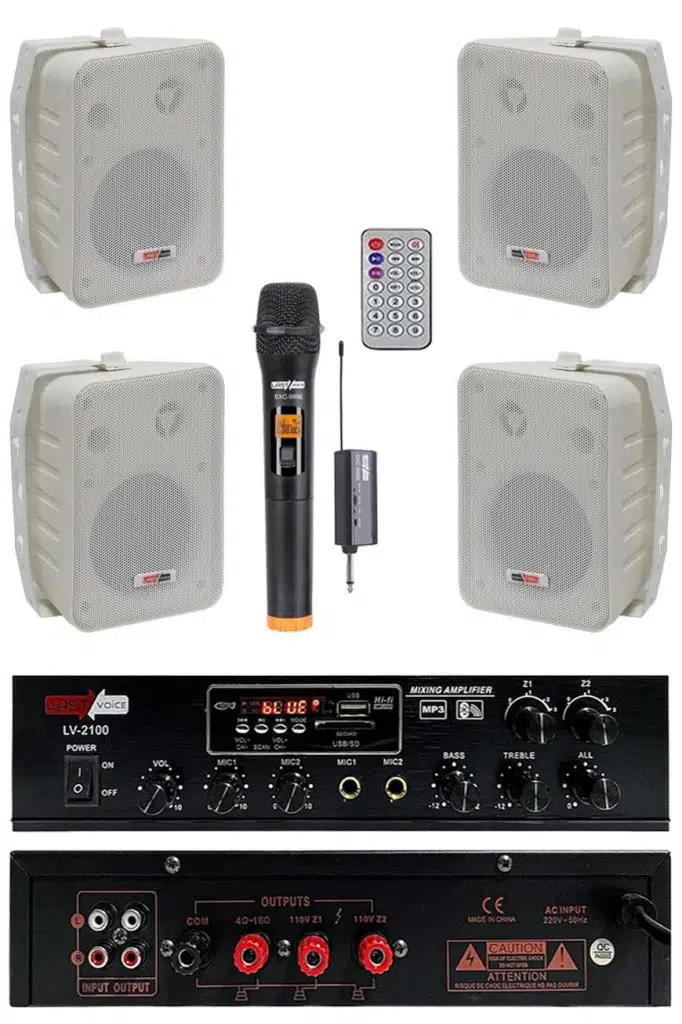Lastvoice Large Plus Paket-3 Hoparlör ve Anfi Anons Ses Sistemi Seti Lastvoice Large Plus Paket-3 Hoparlör ve Anfi Anons Ses Sistemi Seti