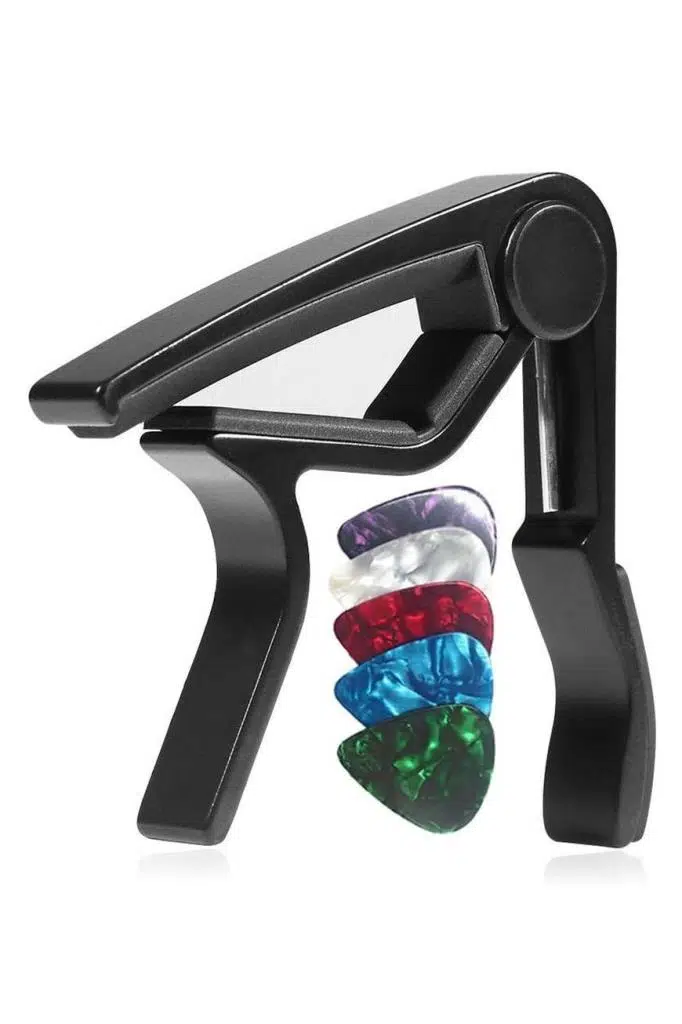 Lastvoice LCT-90BK Gitar Capo Metal Kapo Kaliteli 5 Adet Pena Hediye