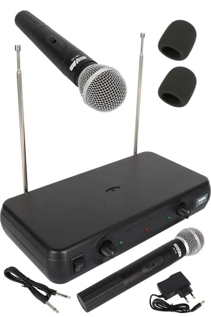 Lastvoice LM-102EE Çiftli EL Tipi VHF Telsiz Kablosuz Mikrofon Lastvoice LM-102EE Çiftli EL Tipi VHF Telsiz Kablosuz Mikrofon