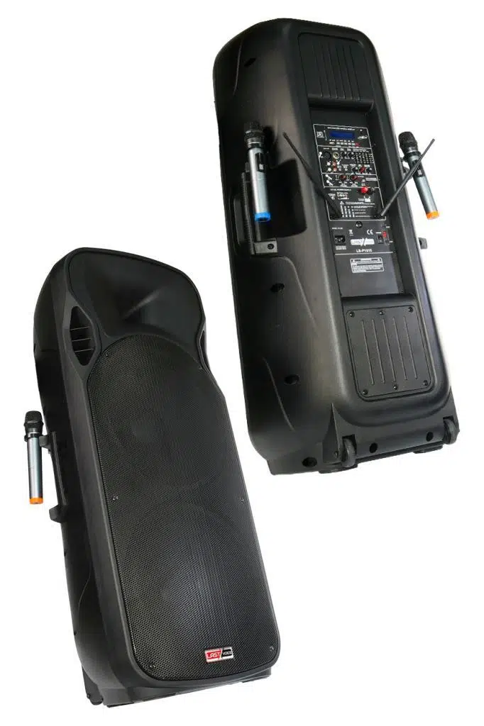 Lastvoice LS-P1515 Mikrofonlu Şarjlı Taşınabilir Portatif Kule Ses Sistemi Seti 2x15 İnç 1700W Yüksek Kalite Lastvoice LS-P1515 Mikrofonlu Şarjlı Taşınabilir Portatif Kule Ses Sistemi Seti 2x15 İnç 1700W Yüksek Kalite