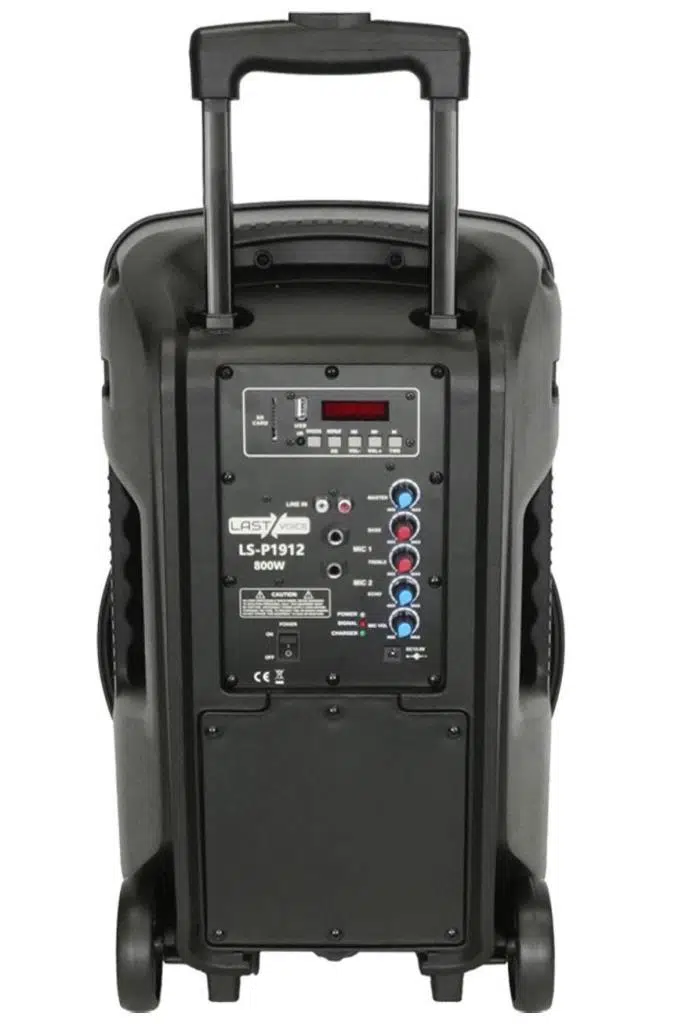 Lastvoice LS-P1912EE-ST Portatif Taşınabilir Mikrofonlu Stantlı Seyyar Ses Sistemi 12 İNÇ 800 WATT Lastvoice LS-P1912EE-ST Portatif Taşınabilir Mikrofonlu Stantlı Seyyar Ses Sistemi 12 İNÇ 800 WATT