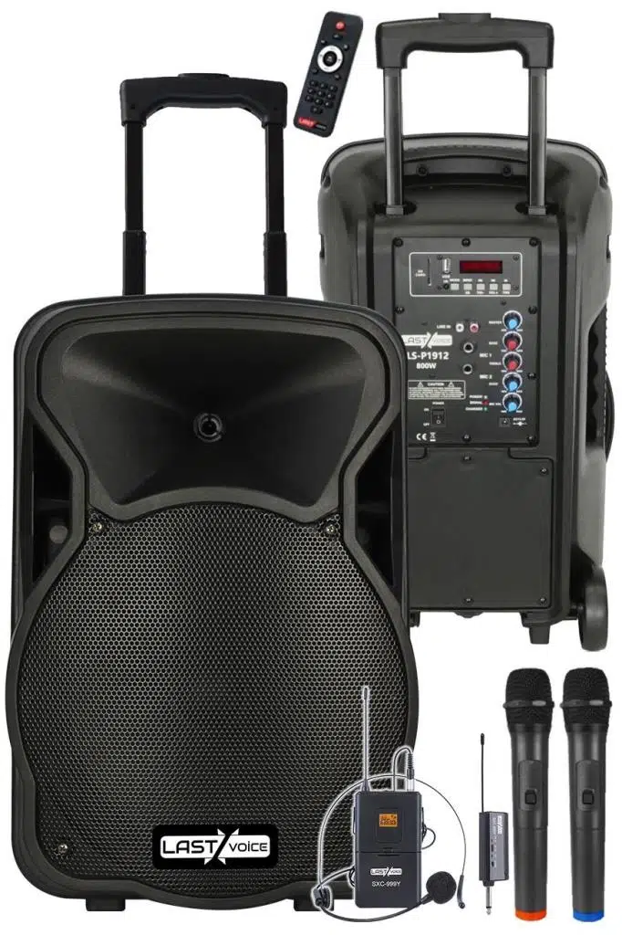 Lastvoice LS-P1912EX Portatif Taşınabilir 3 Mikrofonlu Seyyar Ses Sistemi 12 İNÇ 800 WATT Lastvoice LS-P1912EX Portatif Taşınabilir 3 Mikrofonlu Seyyar Ses Sistemi 12 İNÇ 800 WATT
