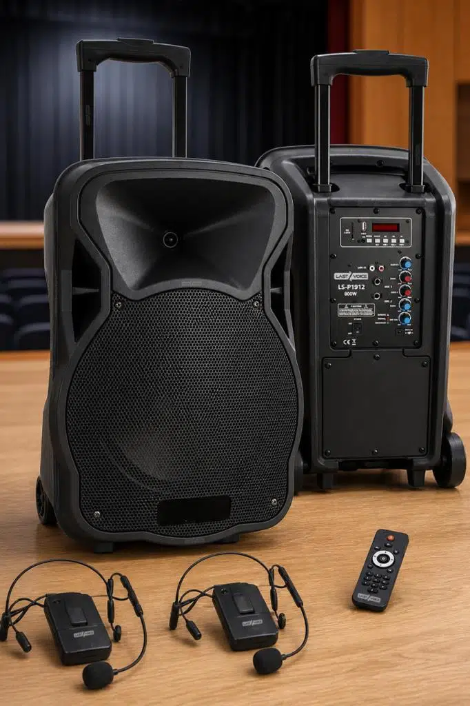 Lastvoice LS-P1912HH Portatif Taşınabilir 2'li Headset Mikrofonlu Seyyar Ses Sistemi 12 İNÇ 800 WATT Lastvoice LS-P1912HH Portatif Taşınabilir 2'li Headset Mikrofonlu Seyyar Ses Sistemi 12 İNÇ 800 WATT