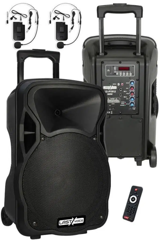 Lastvoice LS-P1912HH Portatif Taşınabilir 2'li Headset Mikrofonlu Seyyar Ses Sistemi 12 İNÇ 800 WATT Lastvoice LS-P1912HH Portatif Taşınabilir 2'li Headset Mikrofonlu Seyyar Ses Sistemi 12 İNÇ 800 WATT
