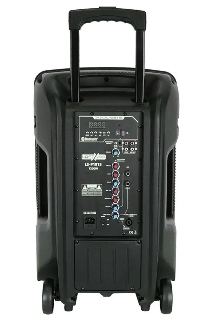 Lastvoice LS-P1915EH Portatif Taşınabilir Headset Mikrofonlu Seyyar Ses Sistemi 15 İNÇ 1200 WATT