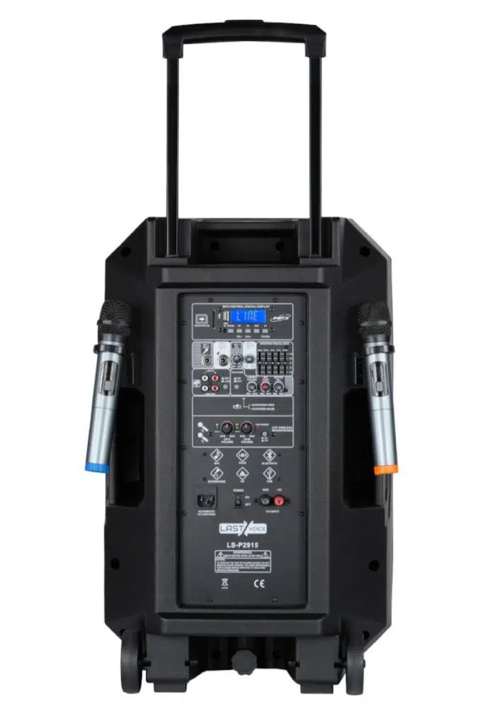 Lastvoice LS-P2915 Portatif Taşınabilir Mikrofonlu Şarjlı Ses Sistemi Hoparlör 15 İNÇ 850 WATT Lastvoice LS-P2915 Portatif Taşınabilir Mikrofonlu Şarjlı Ses Sistemi Hoparlör 15 İNÇ 850 WATT