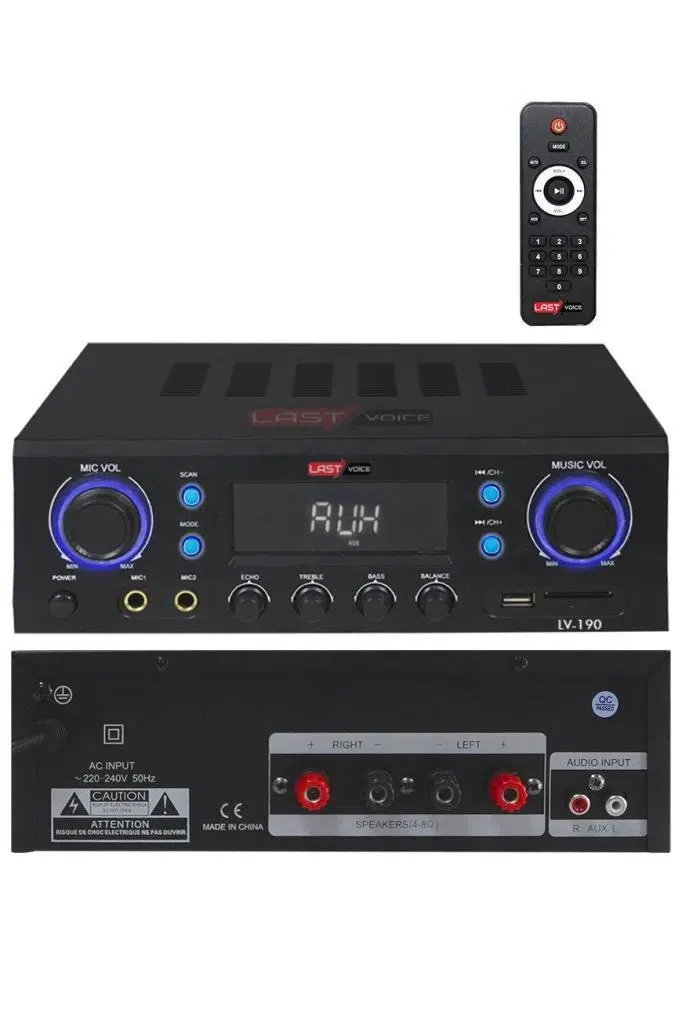Lastvoice Lv-190 Stereo Mikser Anfi 2x200 Watt Usb Mp3 240V Lastvoice Lv-190 Stereo Mikser Anfi 2x200 Watt Usb Mp3 240V